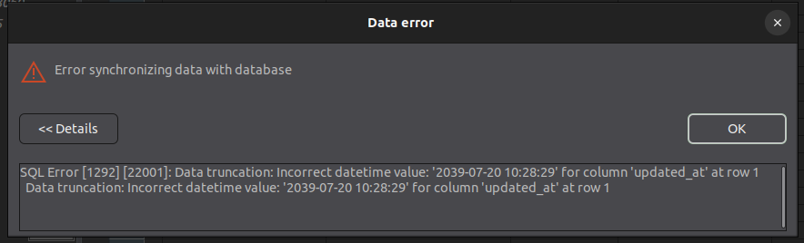 Y2K38 Error Code
