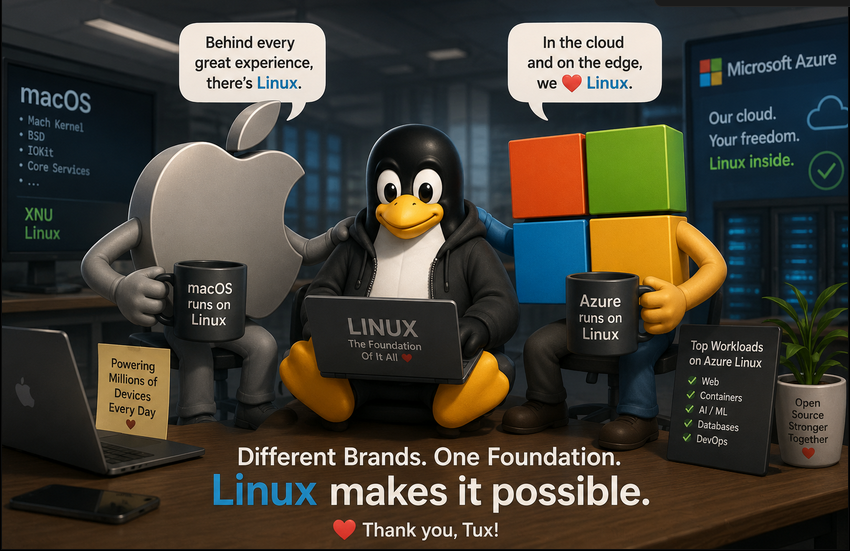 Apple and Microsoft depend on Linux?